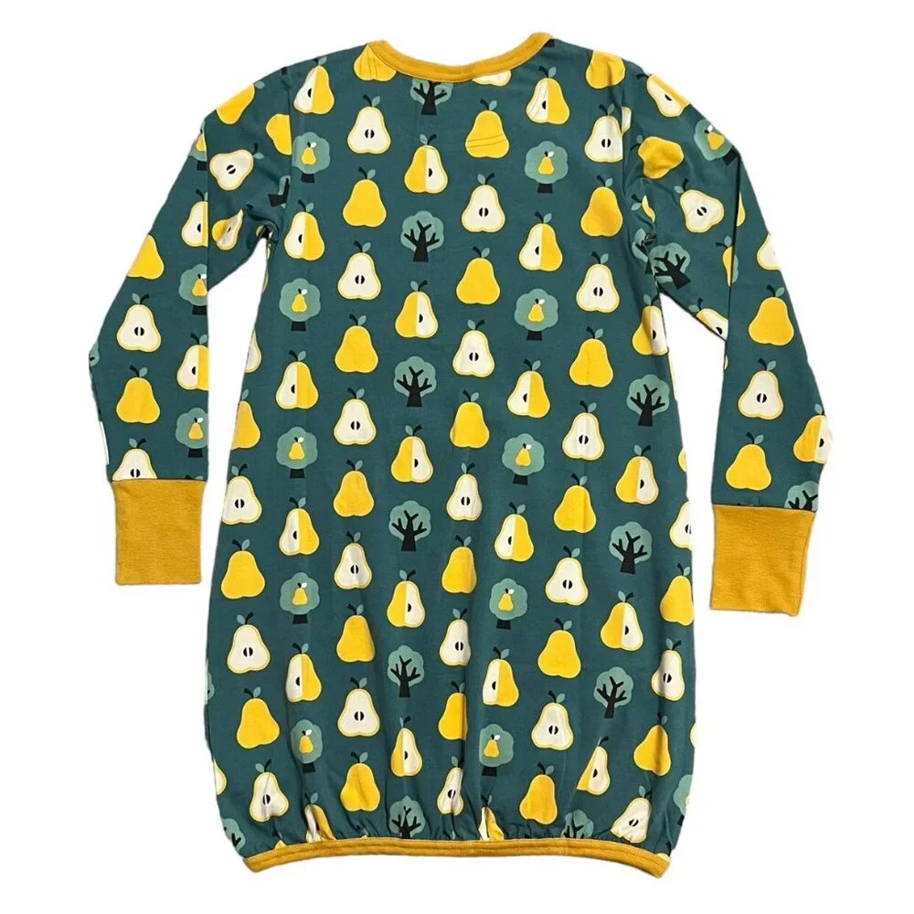 NEW Maxomorra Sz 134/140 (9-10Y) Organic Golden Pear Balloon Dress